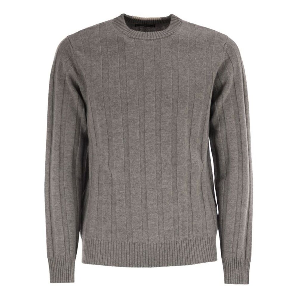 Peserico Men Wool And Cashmere Ribbed Jumper